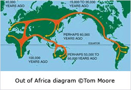 Out of Africa diagram© Tom Moore
